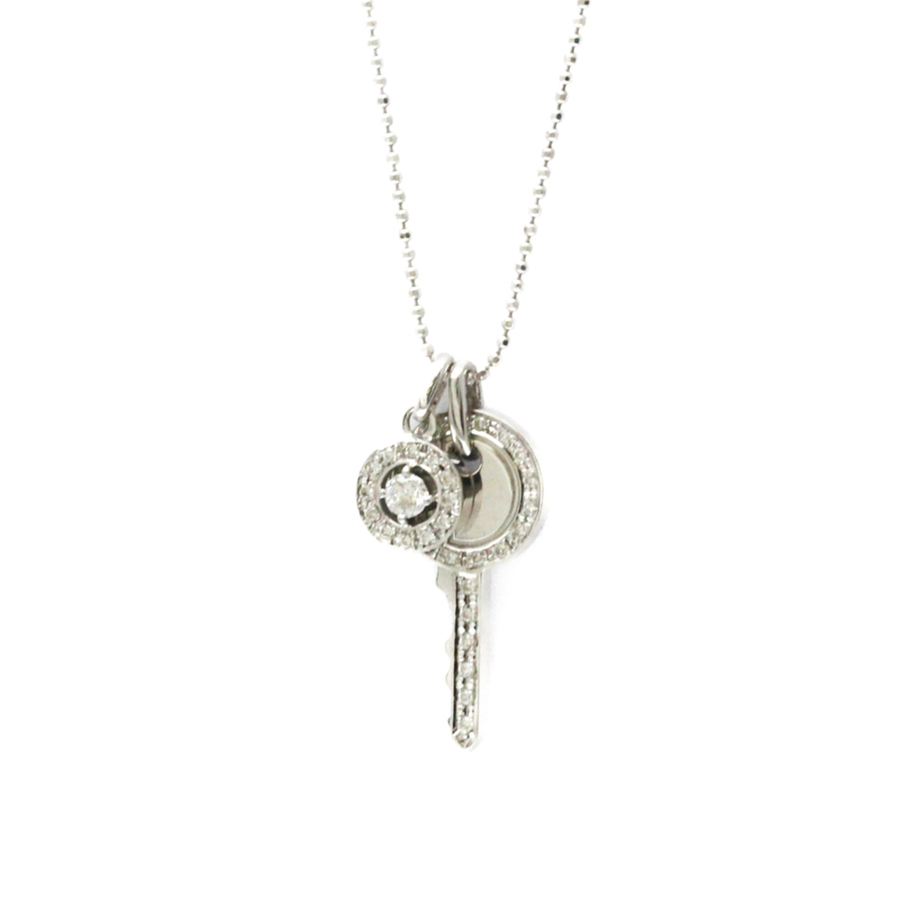 VENDOME 18k Silver Diamond Necklace